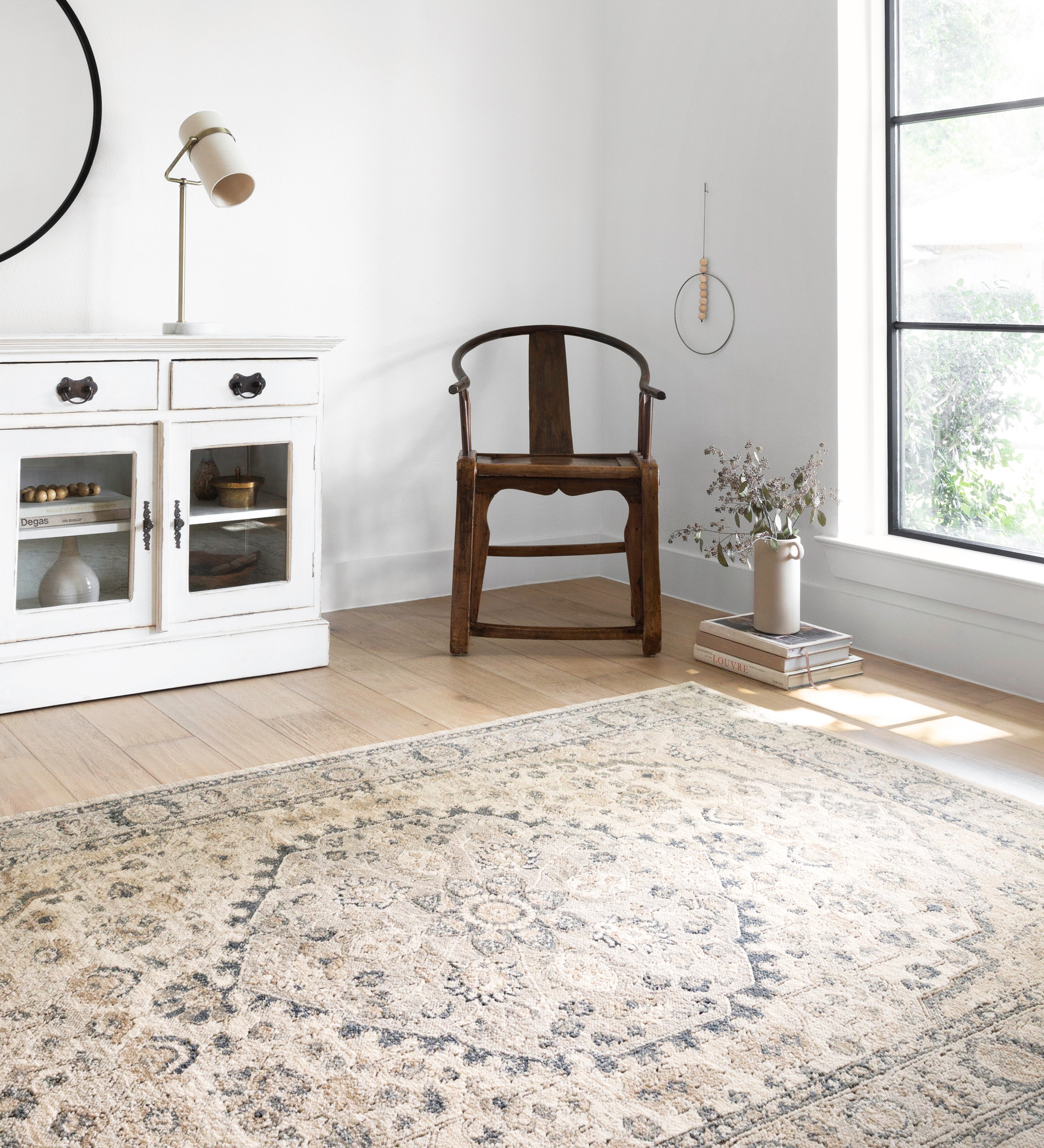 Loloi Teagan Natural / Lt. Grey Rug RUGS - patterned Loloi