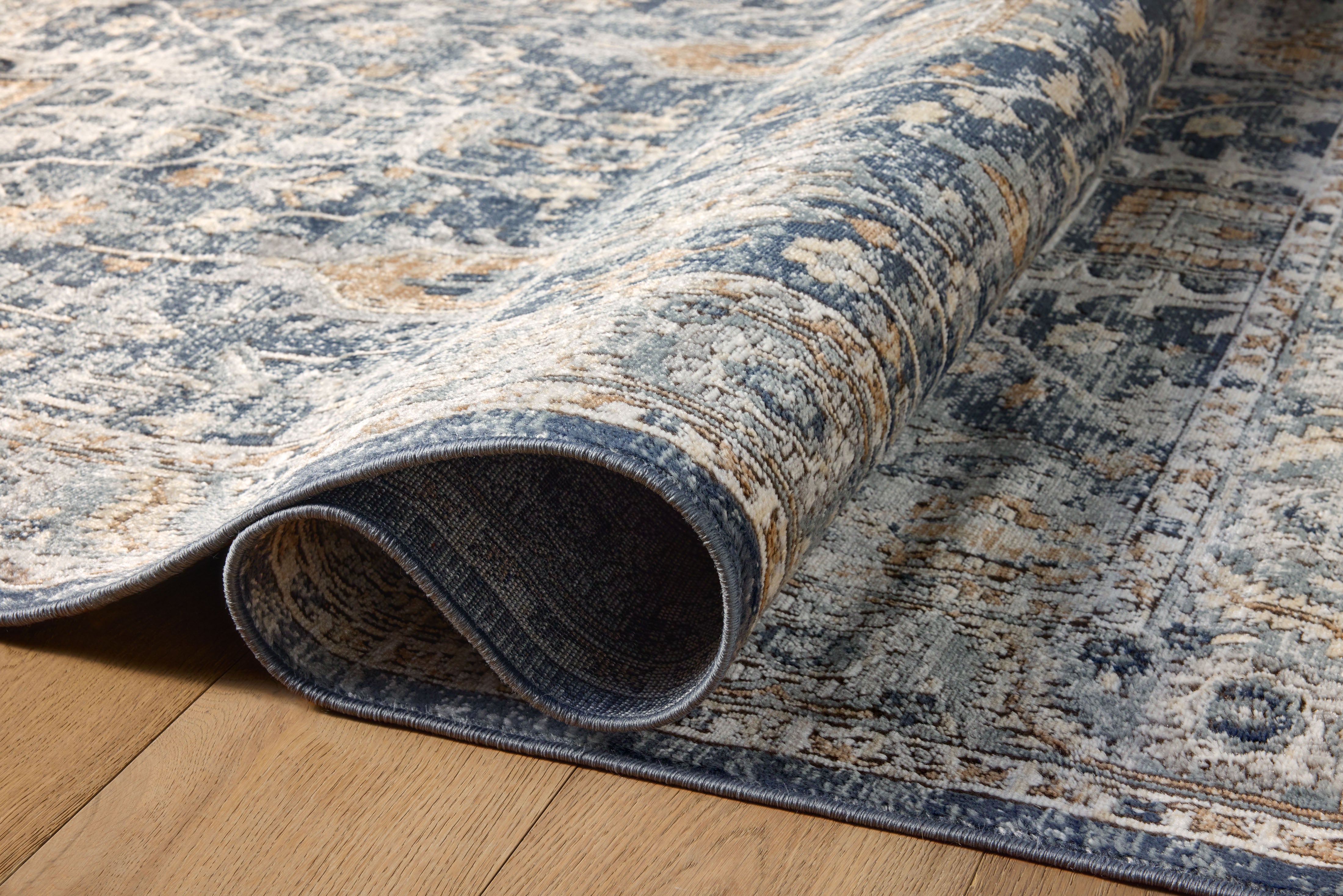 Loloi Teagan Denim / Pebble Rug RUGS - synthetic Loloi