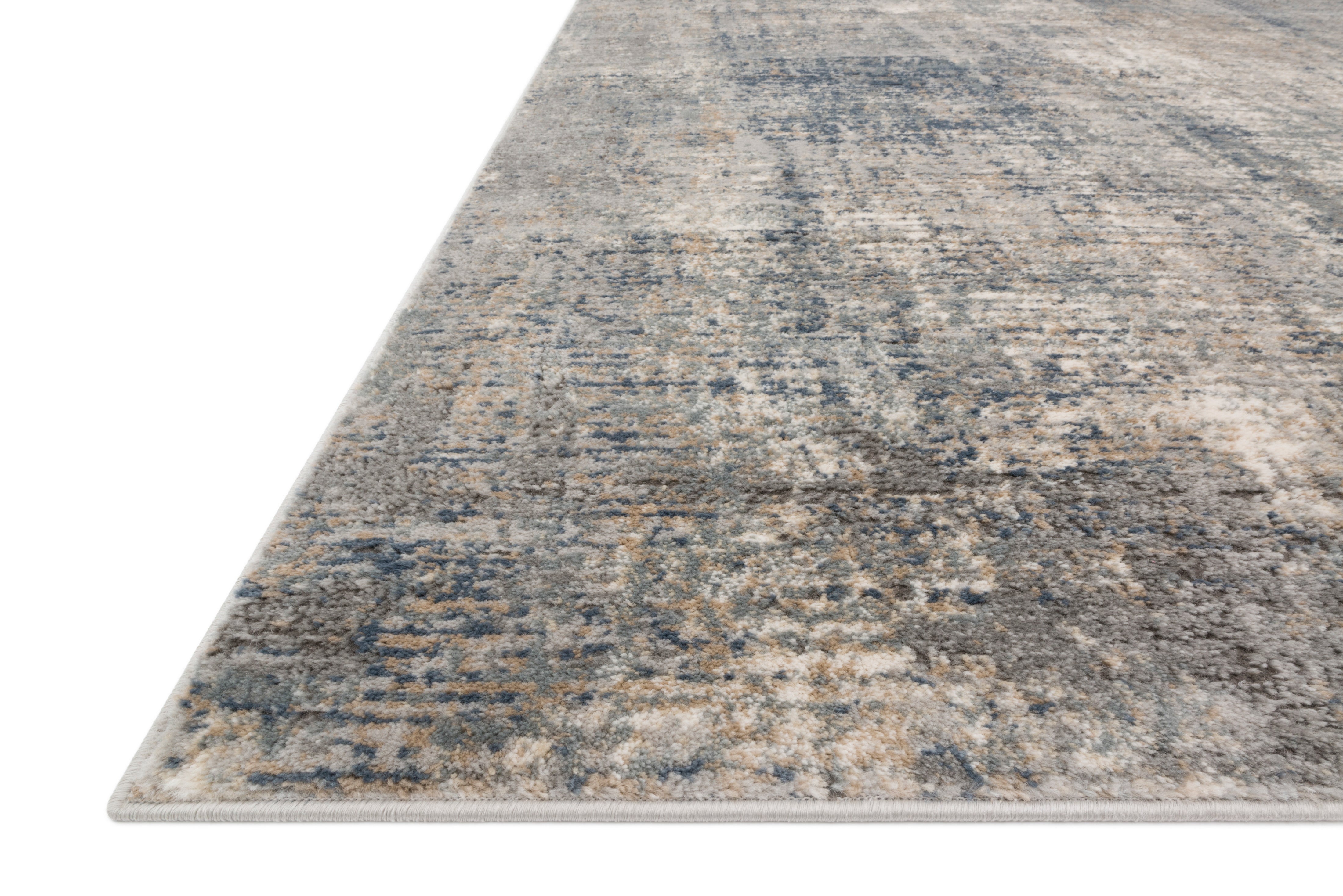 Loloi Teagan Denim / Slate Rug RUGS - synthetic Loloi