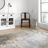 Loloi Teagan Denim / Slate Rug RUGS - synthetic Loloi