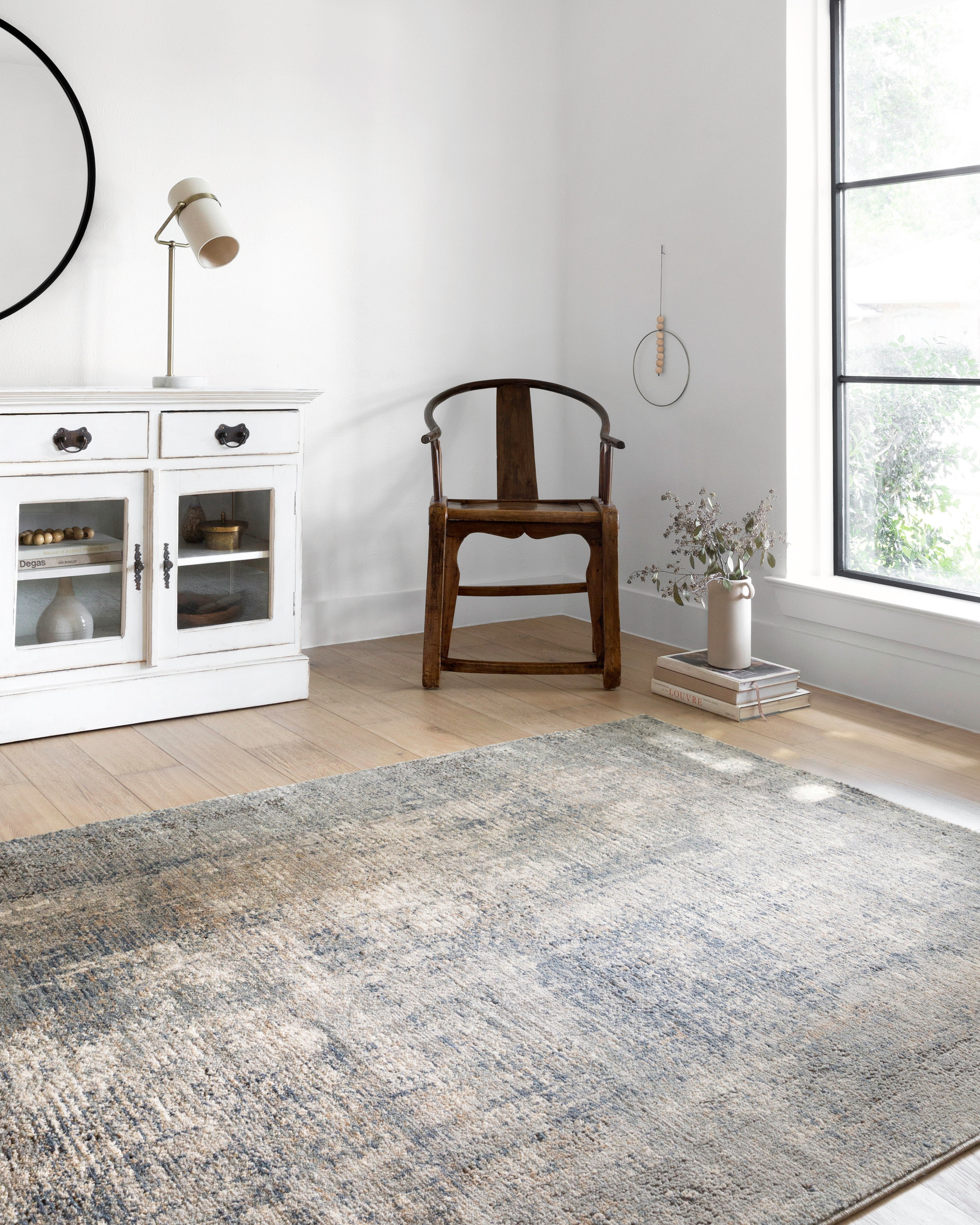 Loloi Teagan Denim / Slate Rug RUGS - synthetic Loloi