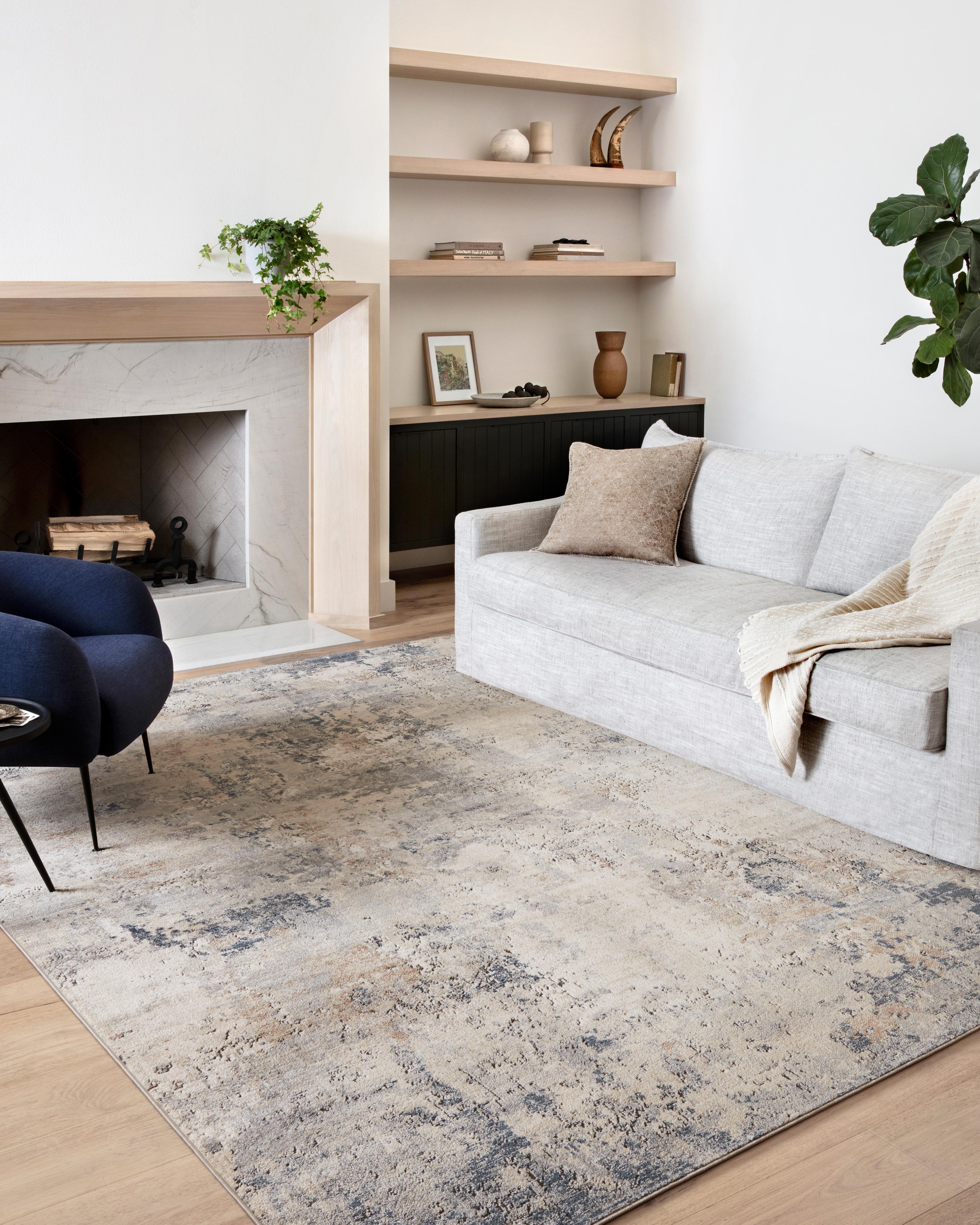Loloi Teagan Sand / Mist Rug RUGS - synthetic Loloi