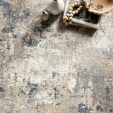 Loloi Teagan Natural / Denim Rug RUGS - synthetic Loloi