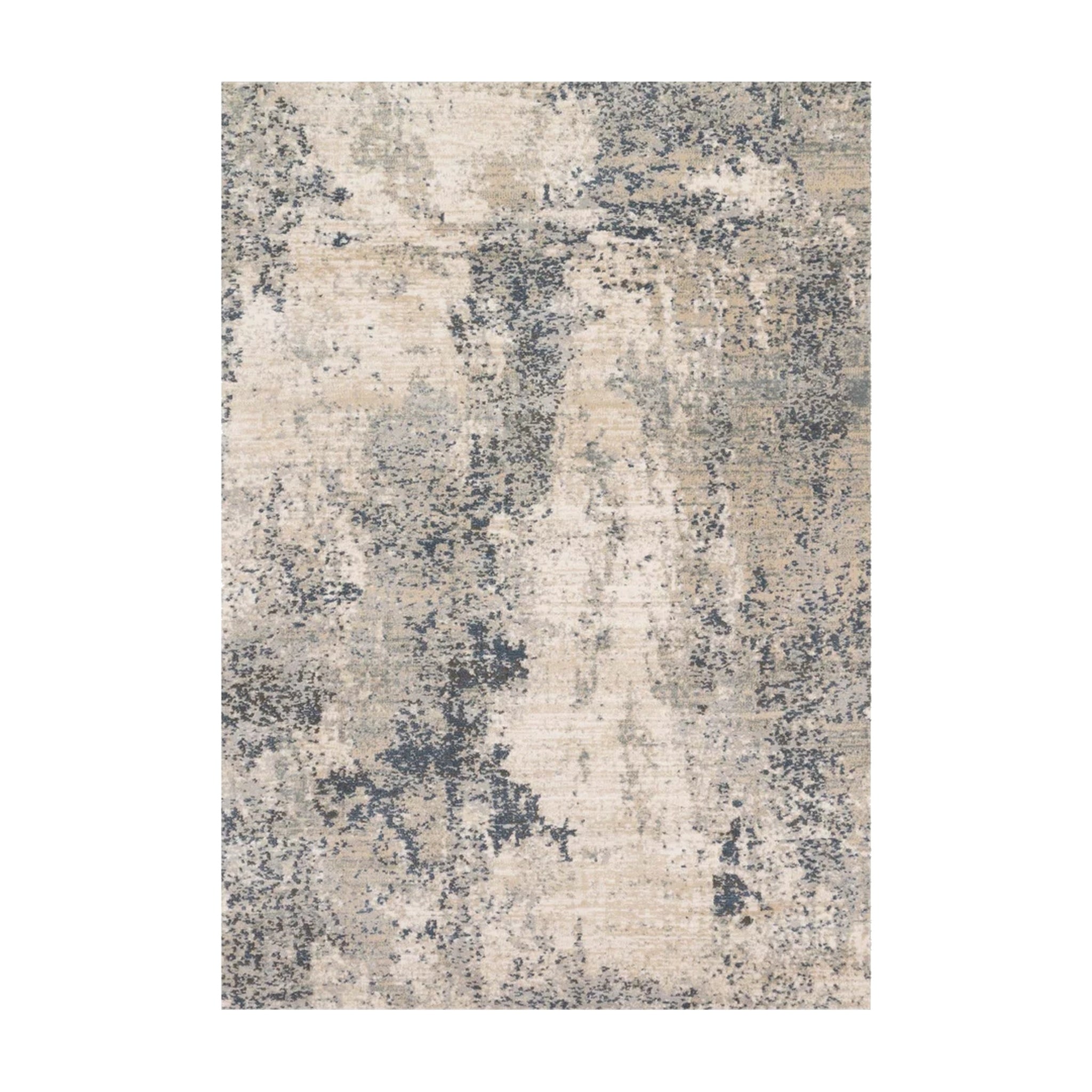 Loloi Teagan Natural / Denim Rug RUGS - synthetic Loloi 18" x 18"