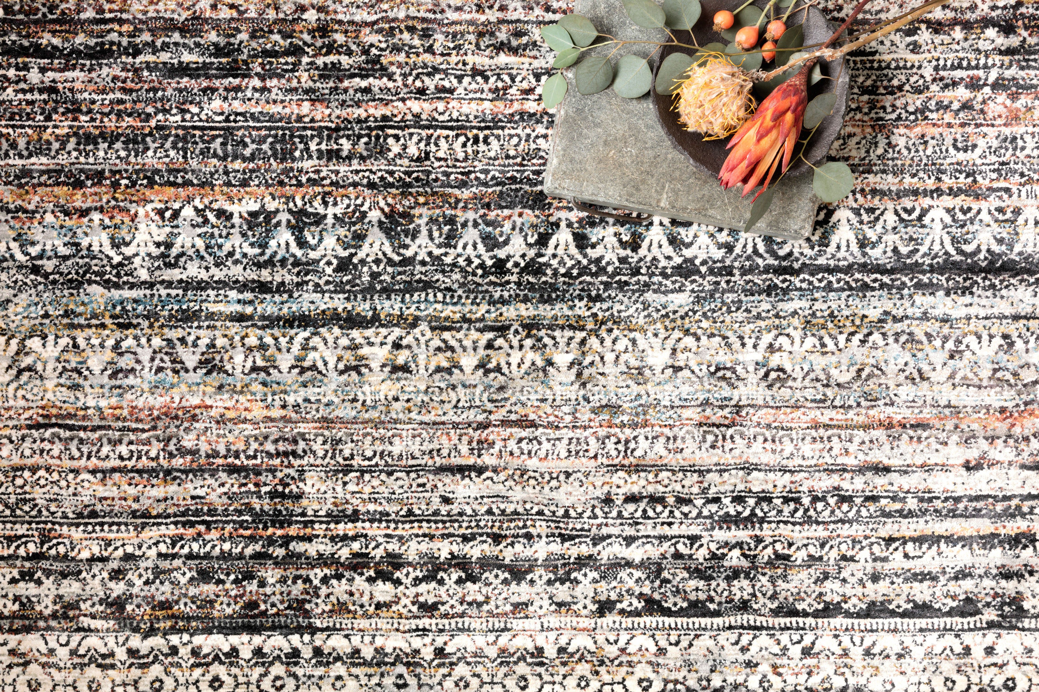 Loloi Theia Grey / Multi Rug RUGS - synthetic Loloi