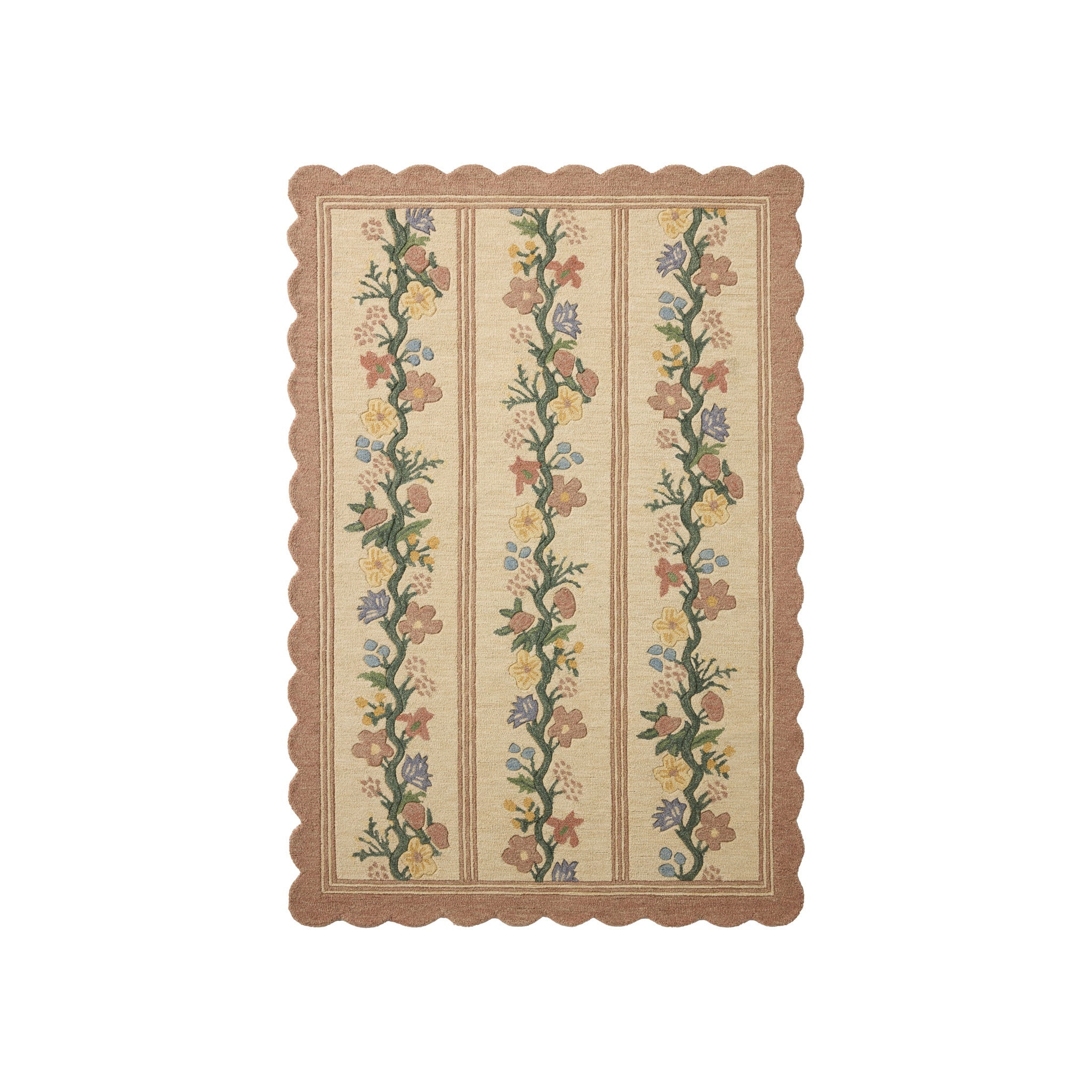 Rifle Paper Co. x Loloi Thistle Blush / Multi Rug, 18" x 18"