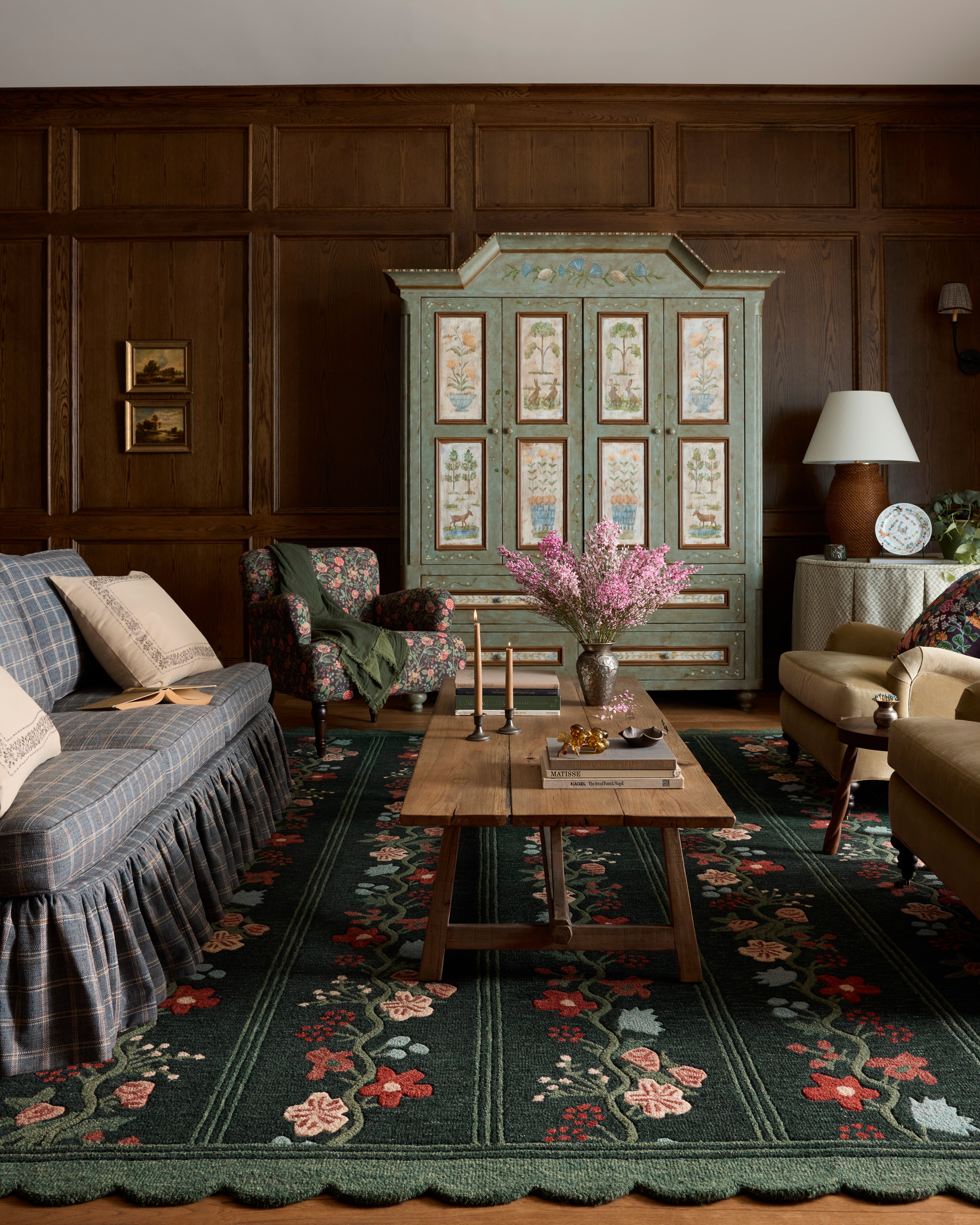 Rifle Paper Co. x Loloi Thistle Forest / Multi Rug RUGS - wool Loloi
