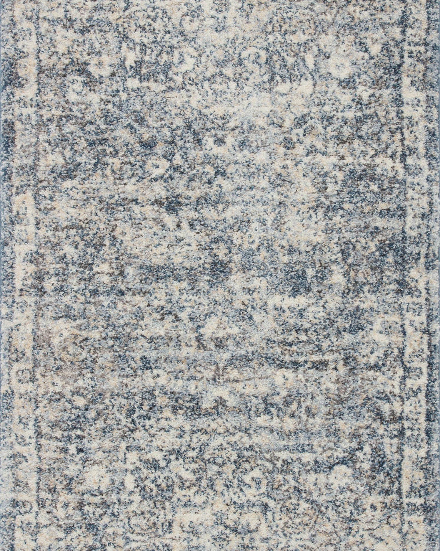 Loloi Theory Ivory / Blue Rug RUGS - synthetic Loloi