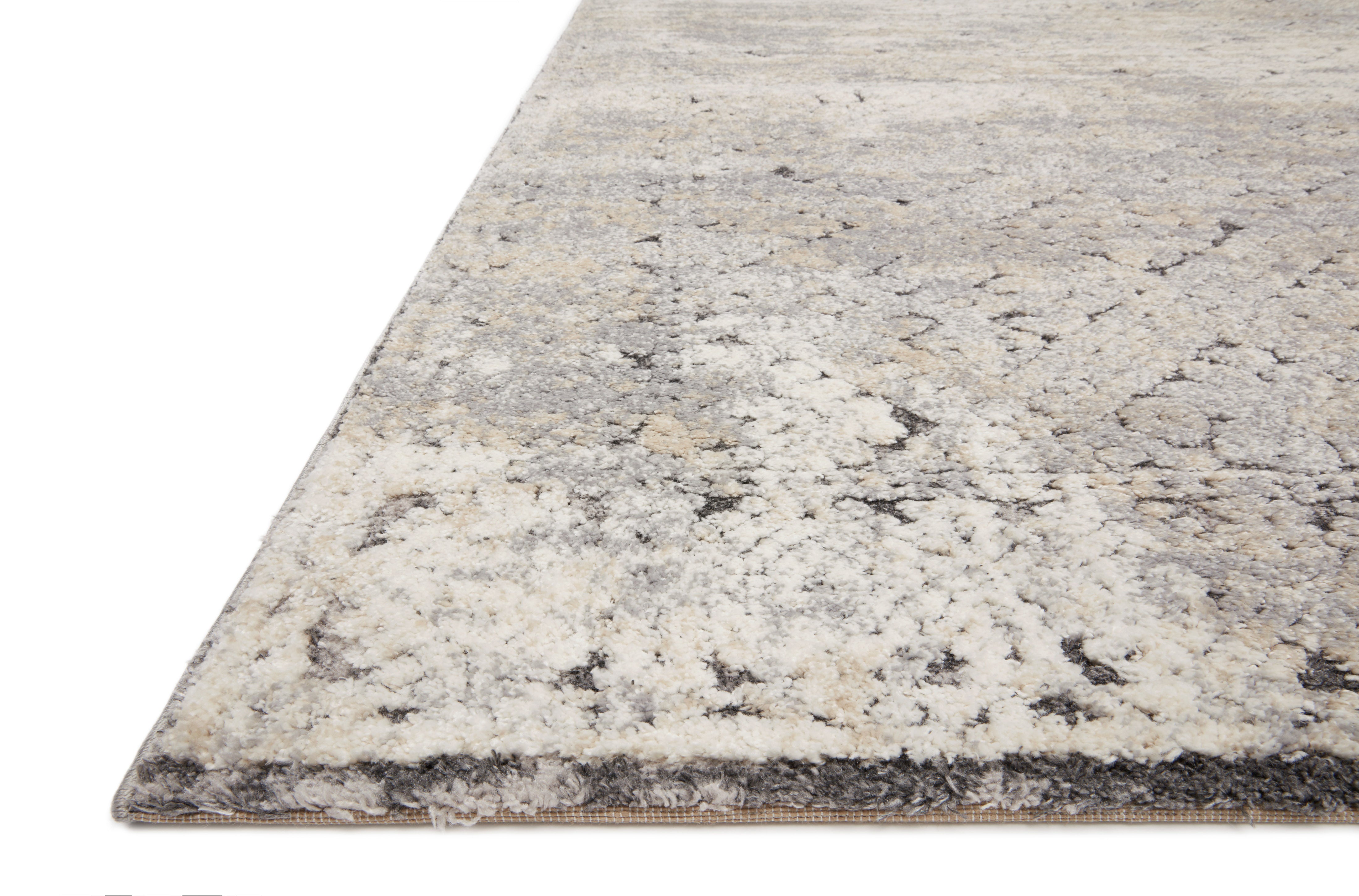 Loloi Theory Grey / Sand Rug RUGS - synthetic Loloi