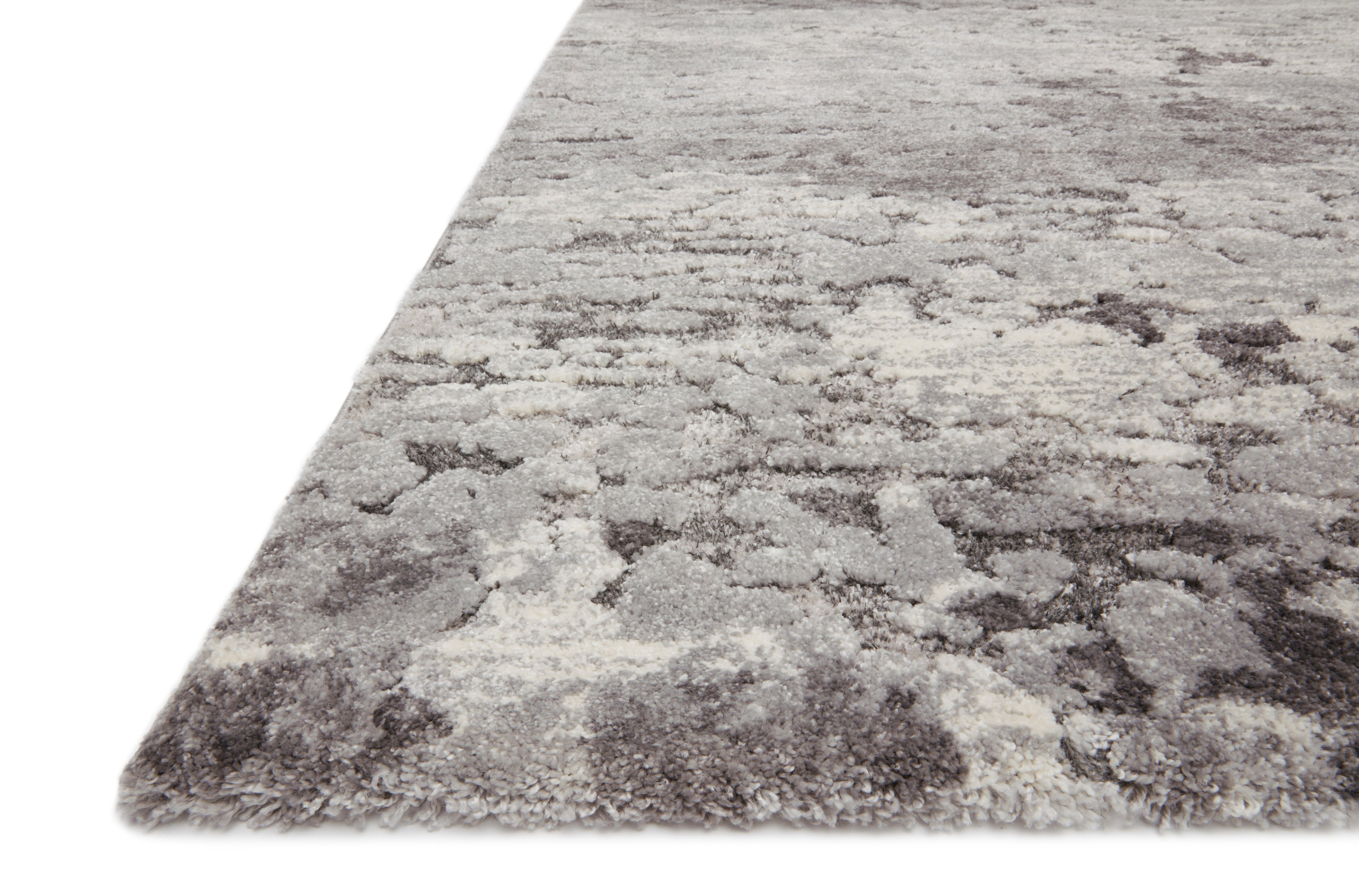 Loloi Theory Charcoal / Grey Rug RUGS - synthetic Loloi