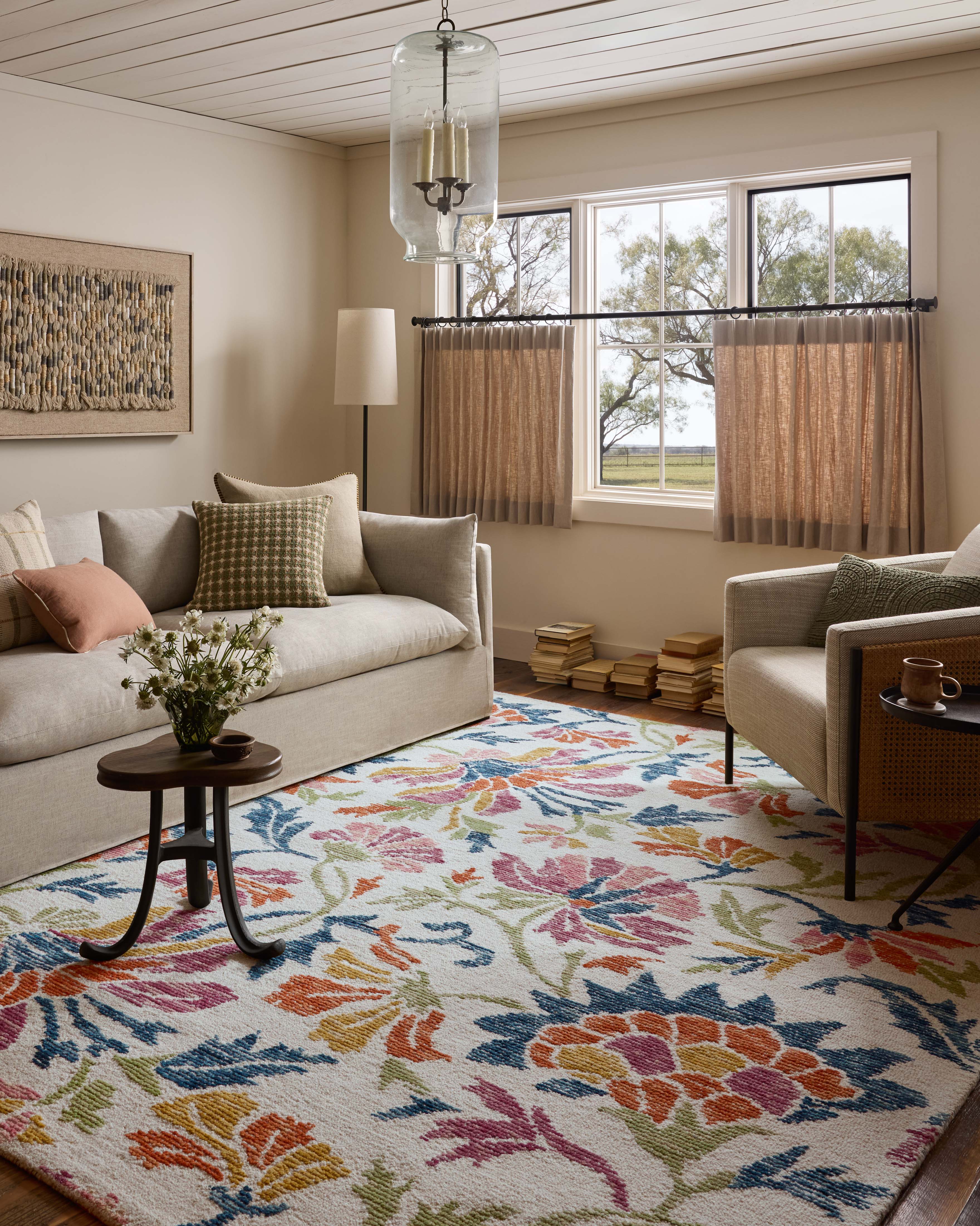 Loloi Tilly Ivory / Multi Rug RUGS - wool Loloi 18" x 18" sample