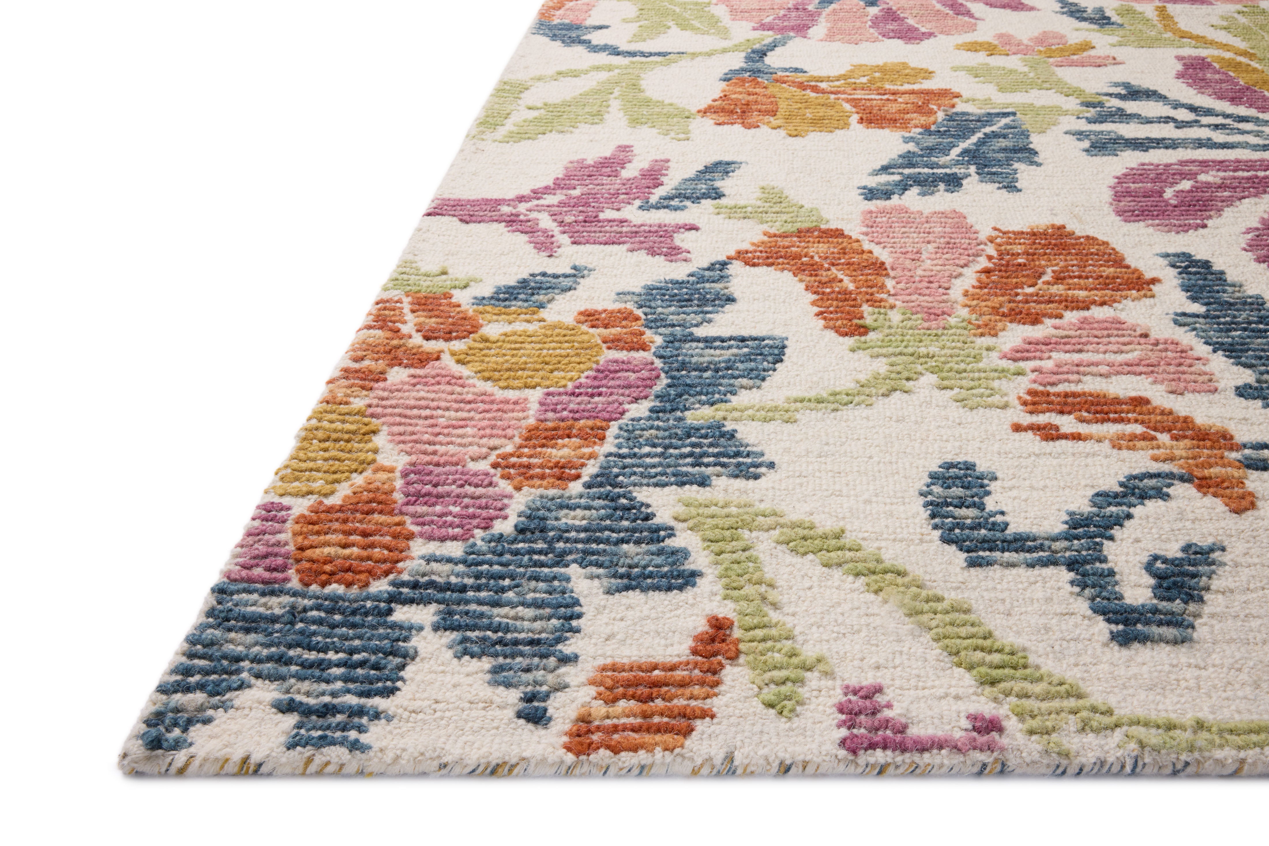 Loloi Tilly Ivory / Multi Rug RUGS - wool Loloi 18" x 18" sample