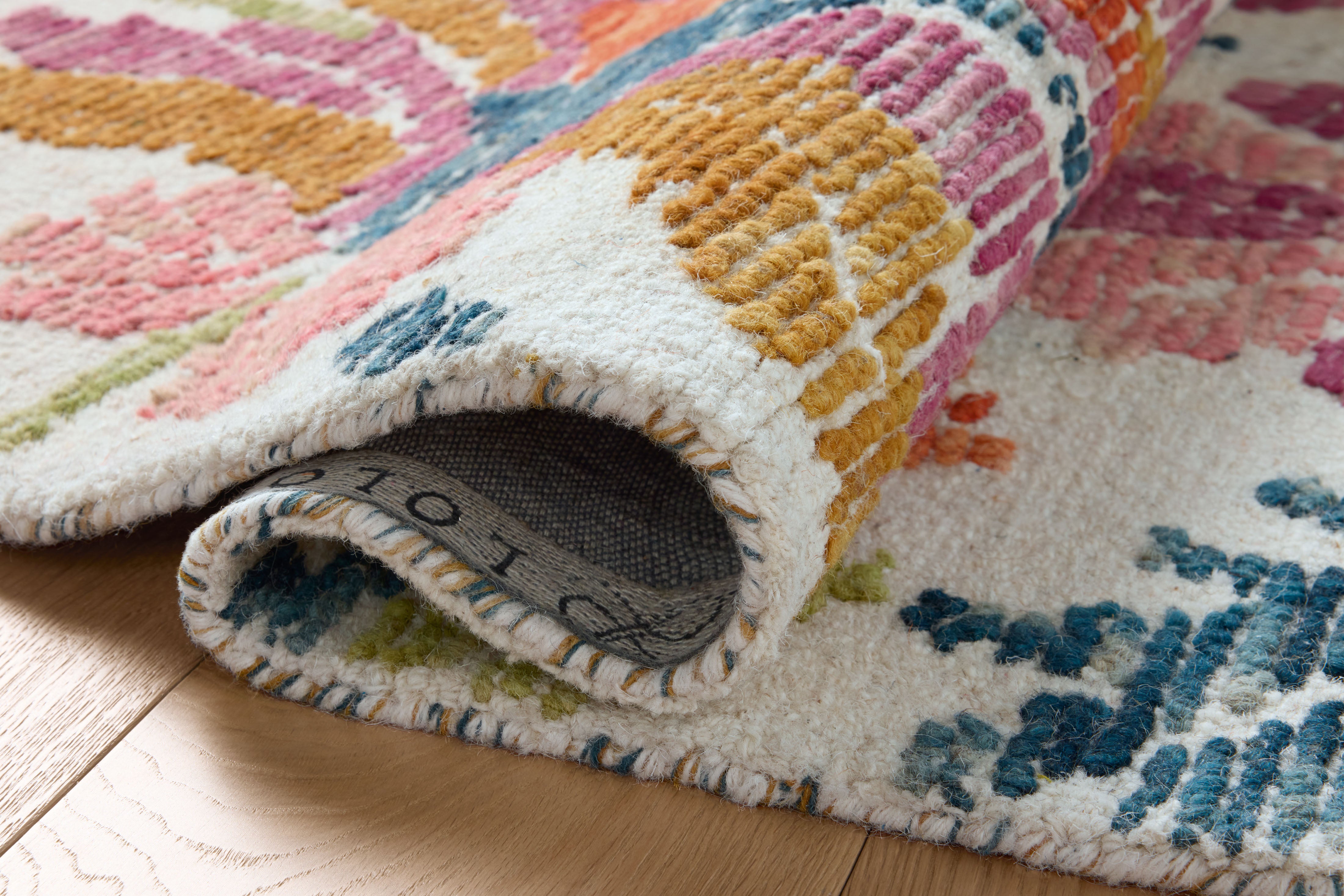 Loloi Tilly Ivory / Multi Rug RUGS - wool Loloi 18" x 18" sample