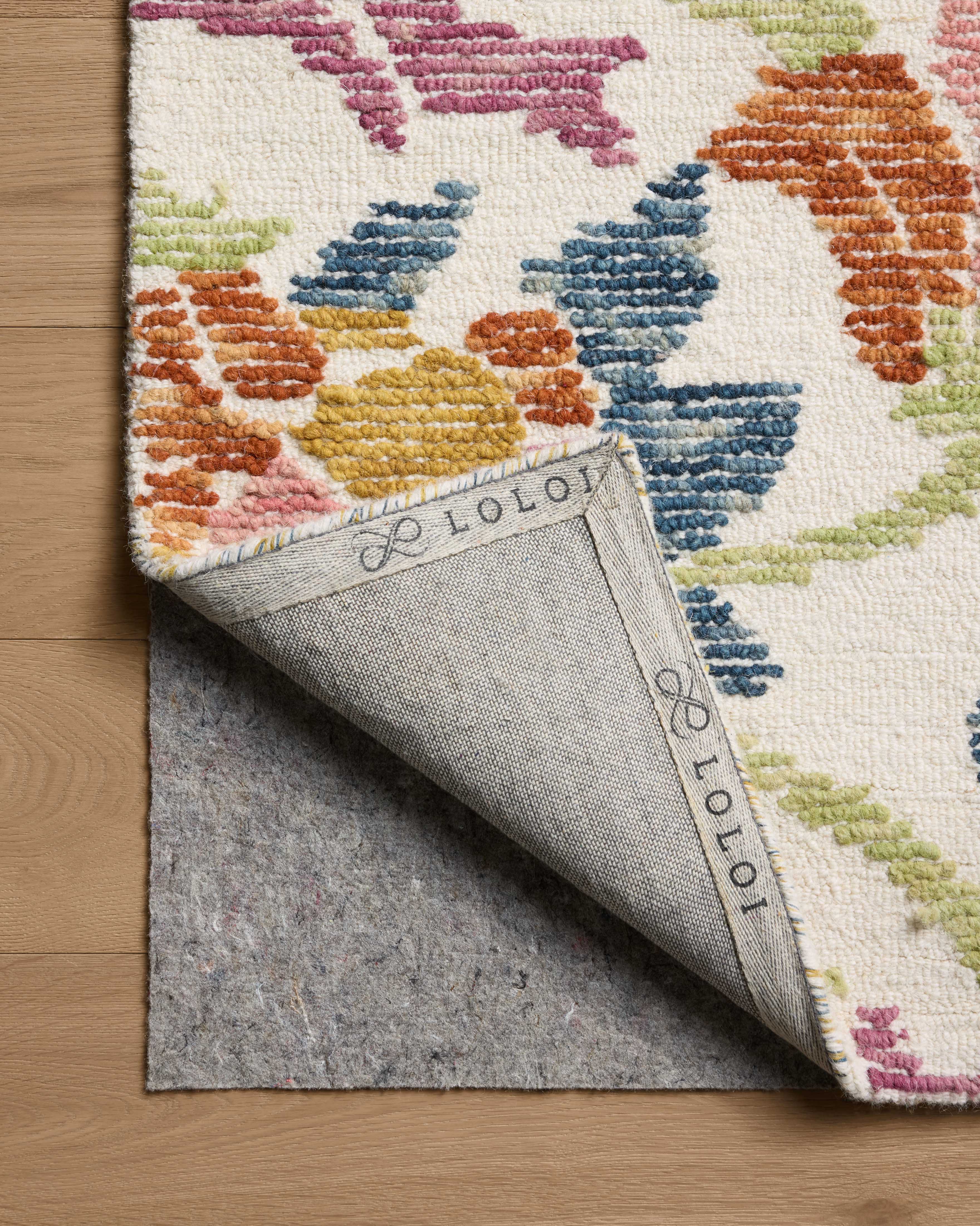 Loloi Tilly Ivory / Multi Rug RUGS - wool Loloi 18" x 18" sample