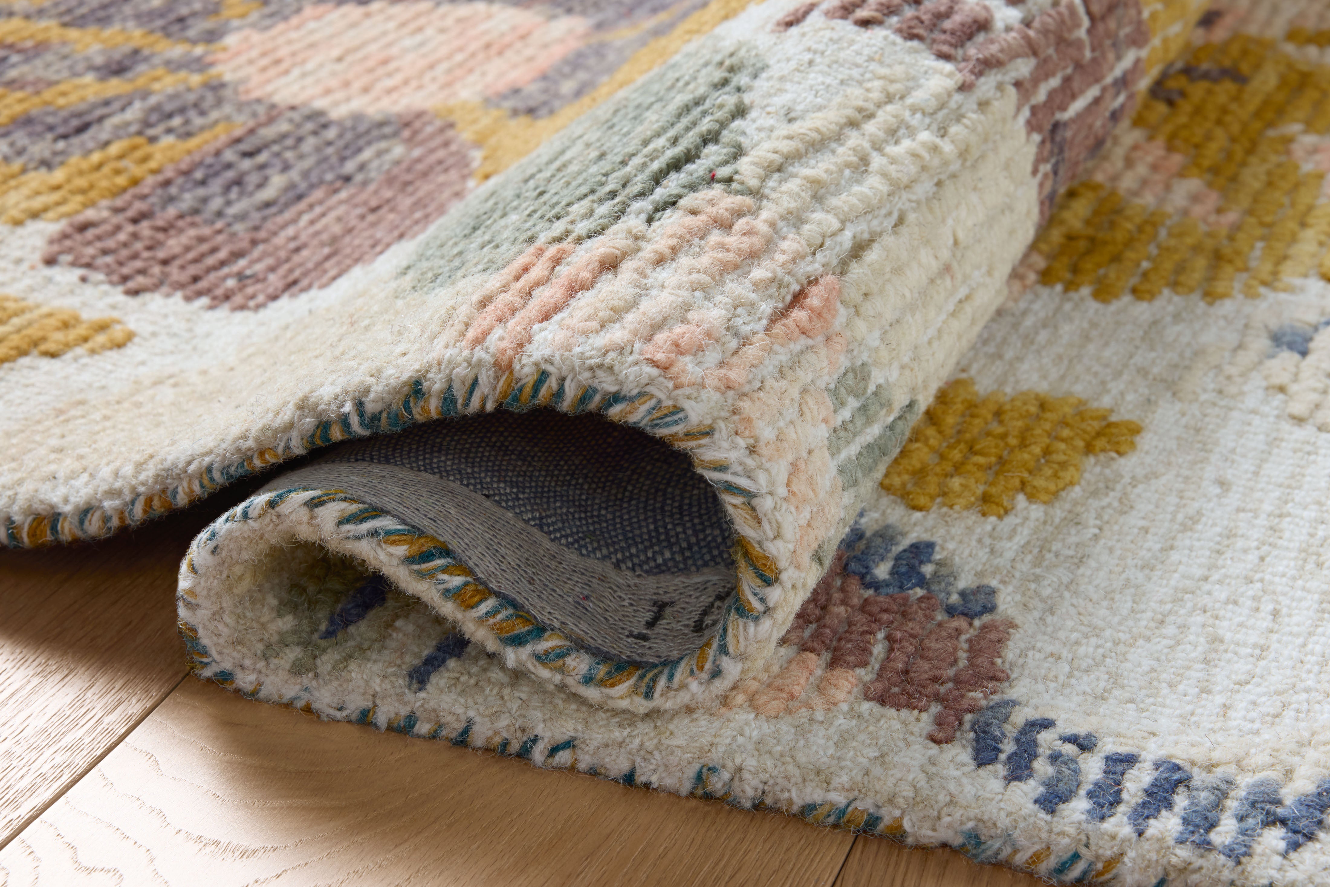 Loloi Tilly Bone / Multi Rug RUGS - wool Loloi 18" x 18" sample