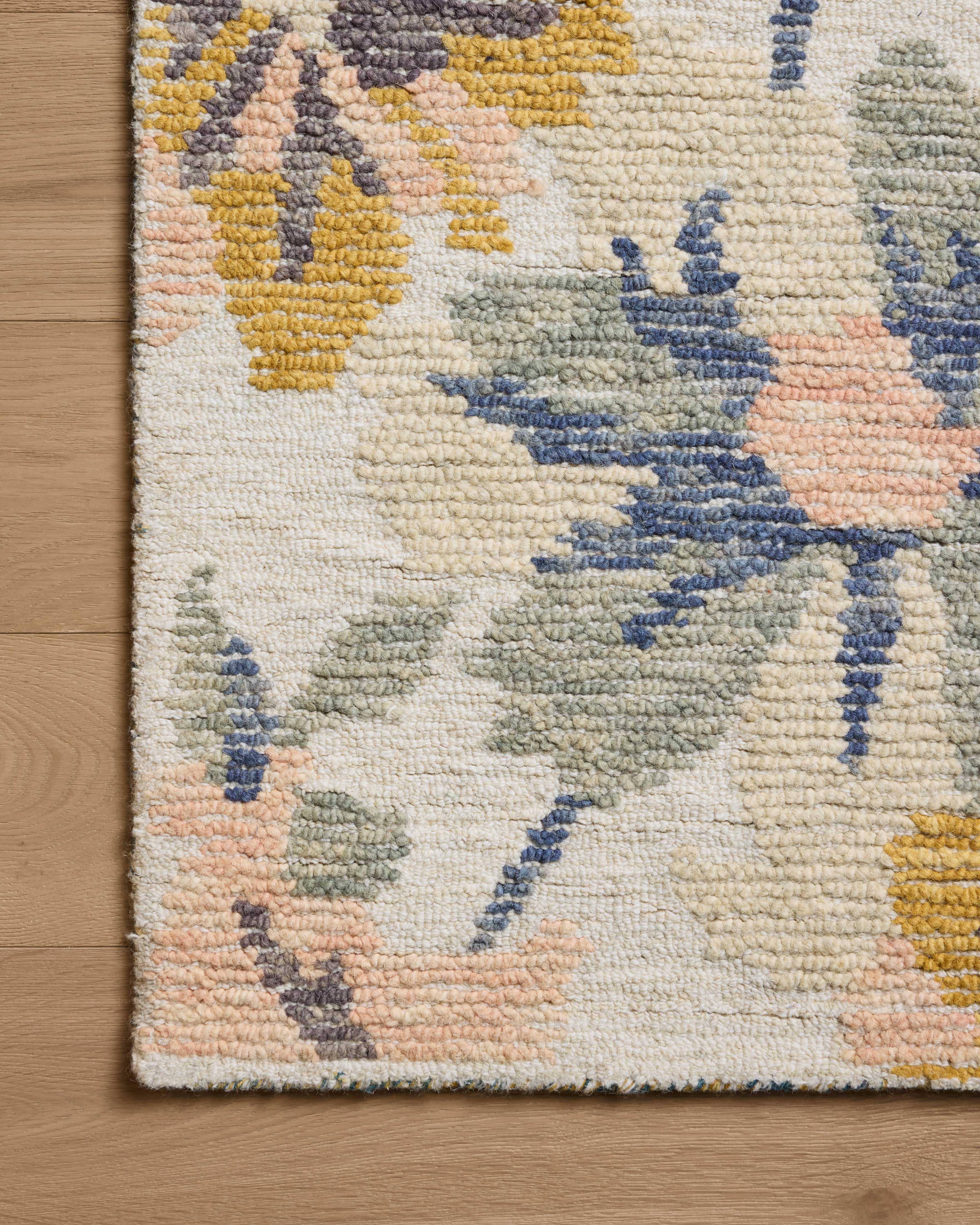 Loloi Tilly Bone / Multi Rug RUGS - wool Loloi 18" x 18" sample