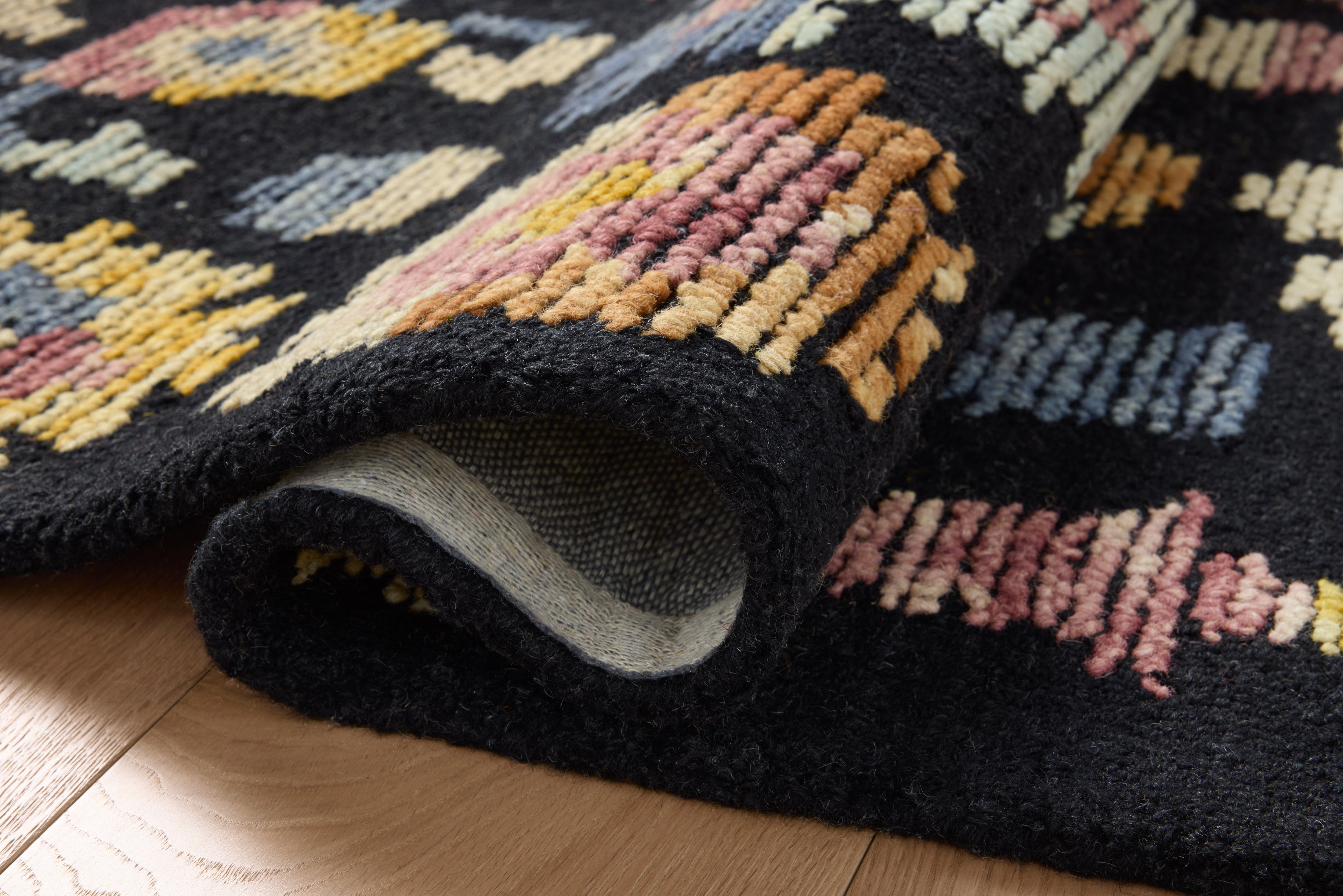 Loloi Tilly Midnight / Multi Rug RUGS - wool Loloi 18" x 18" sample