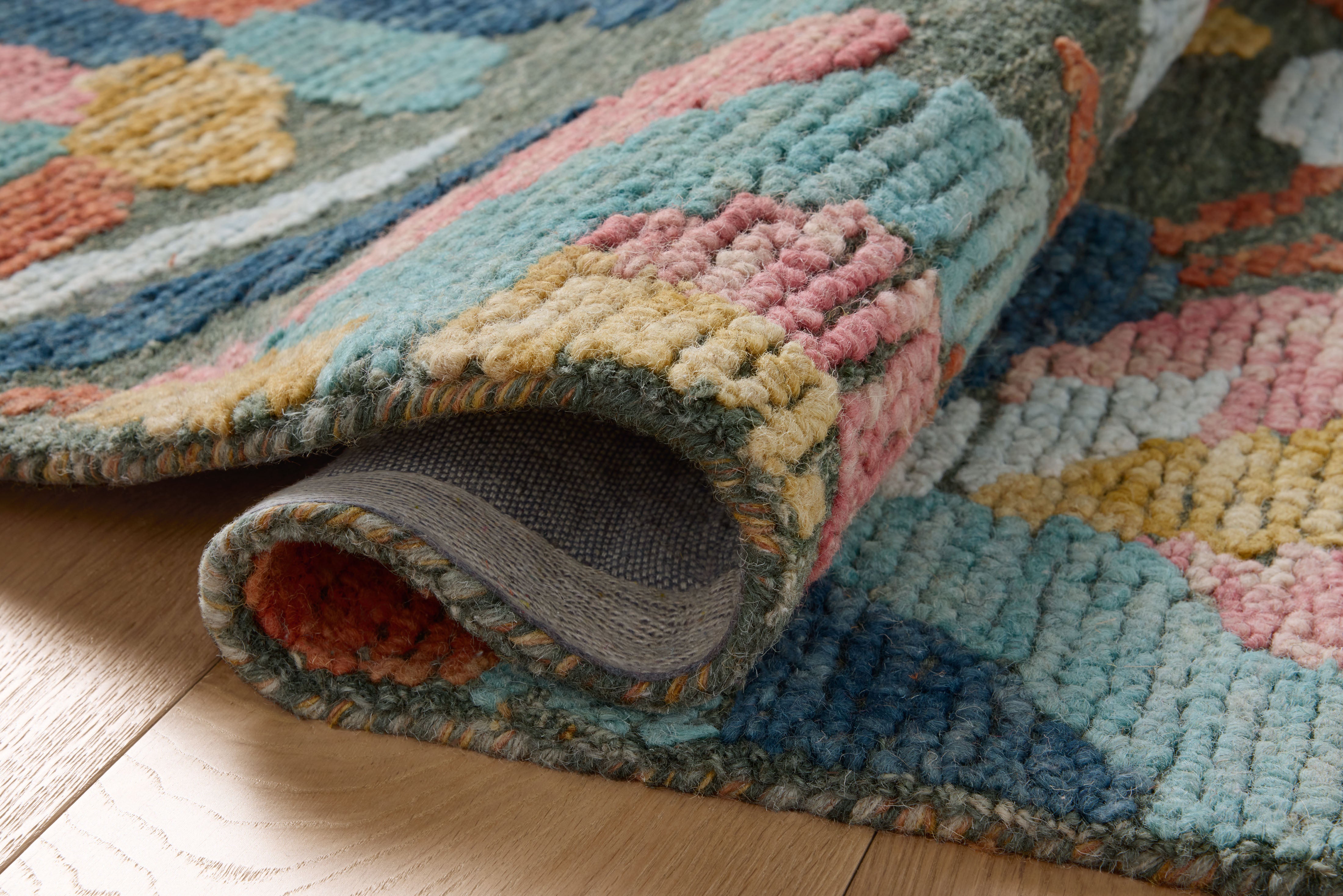 Loloi Tilly Green / Multi Rug RUGS - wool Loloi 18" x 18" sample
