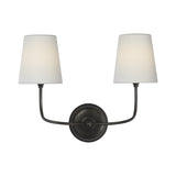 Vendome 16" Cordless Double Sconce LIGHTING - sconce Visual Comfort Bronze