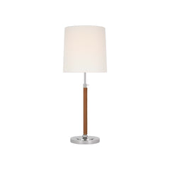 Polished Nickel and Natural Leather