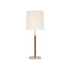 Polished Nickel and Natural Leather