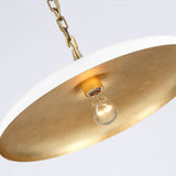 STORE FIXTURE - Piatto Medium Pendant - Brass/Plaster White LIGHTING - store fixture Visual Comfort