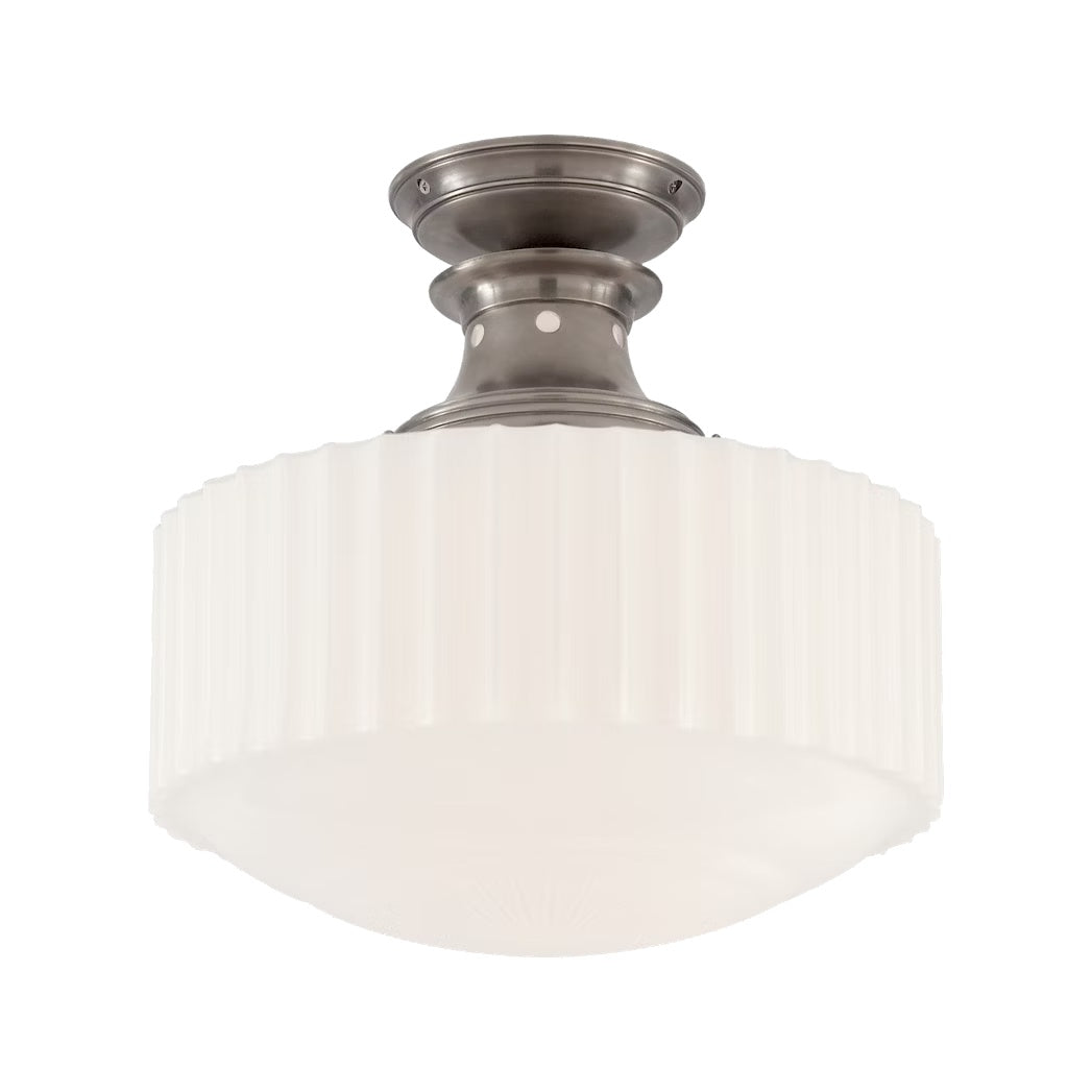 STORE FIXTURE - Milton Road Flush Mount - Antique Nickel LIGHTING - store fixture Visual Comfort