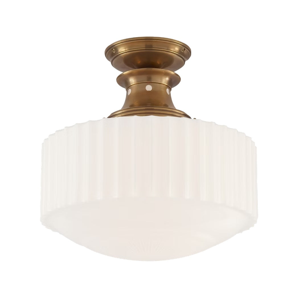 Milton Road Flush Mount LIGHTING - flush mount Visual Comfort Antique Brass