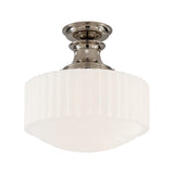 Milton Road Flush Mount LIGHTING - flush mount Visual Comfort Polished Nickel