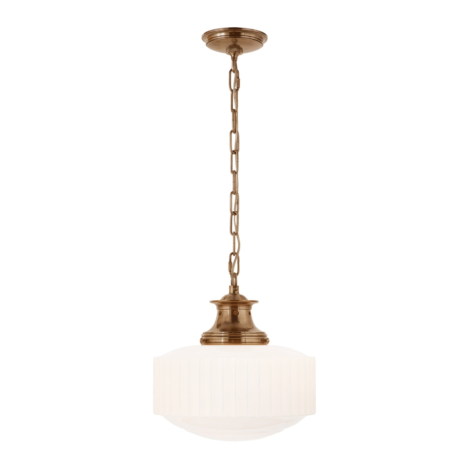Milton Road Pendant LIGHTING - pendant Visual Comfort Hand-Rubbed Antique Brass