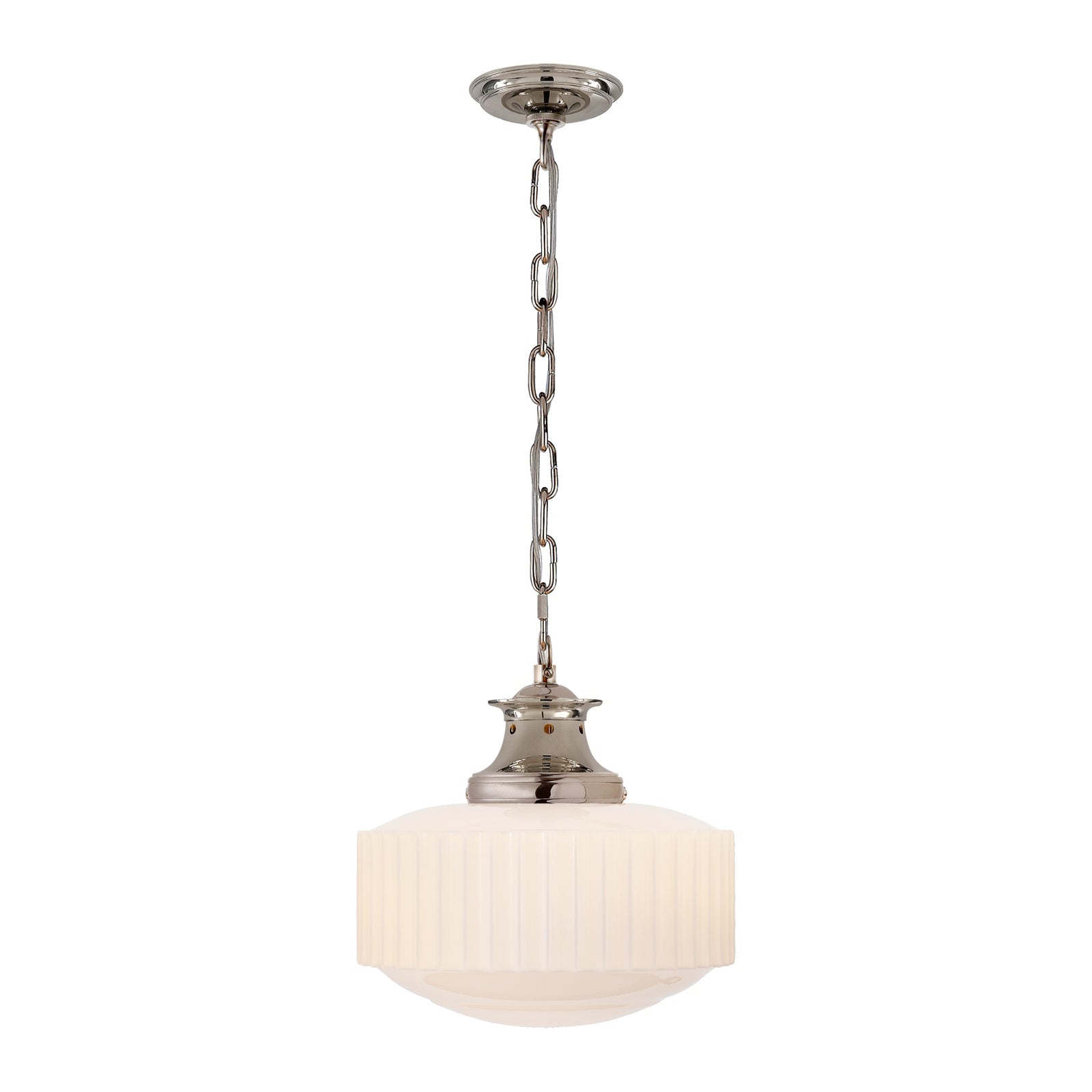 Milton Road Pendant LIGHTING - pendant Visual Comfort Polished Nickel