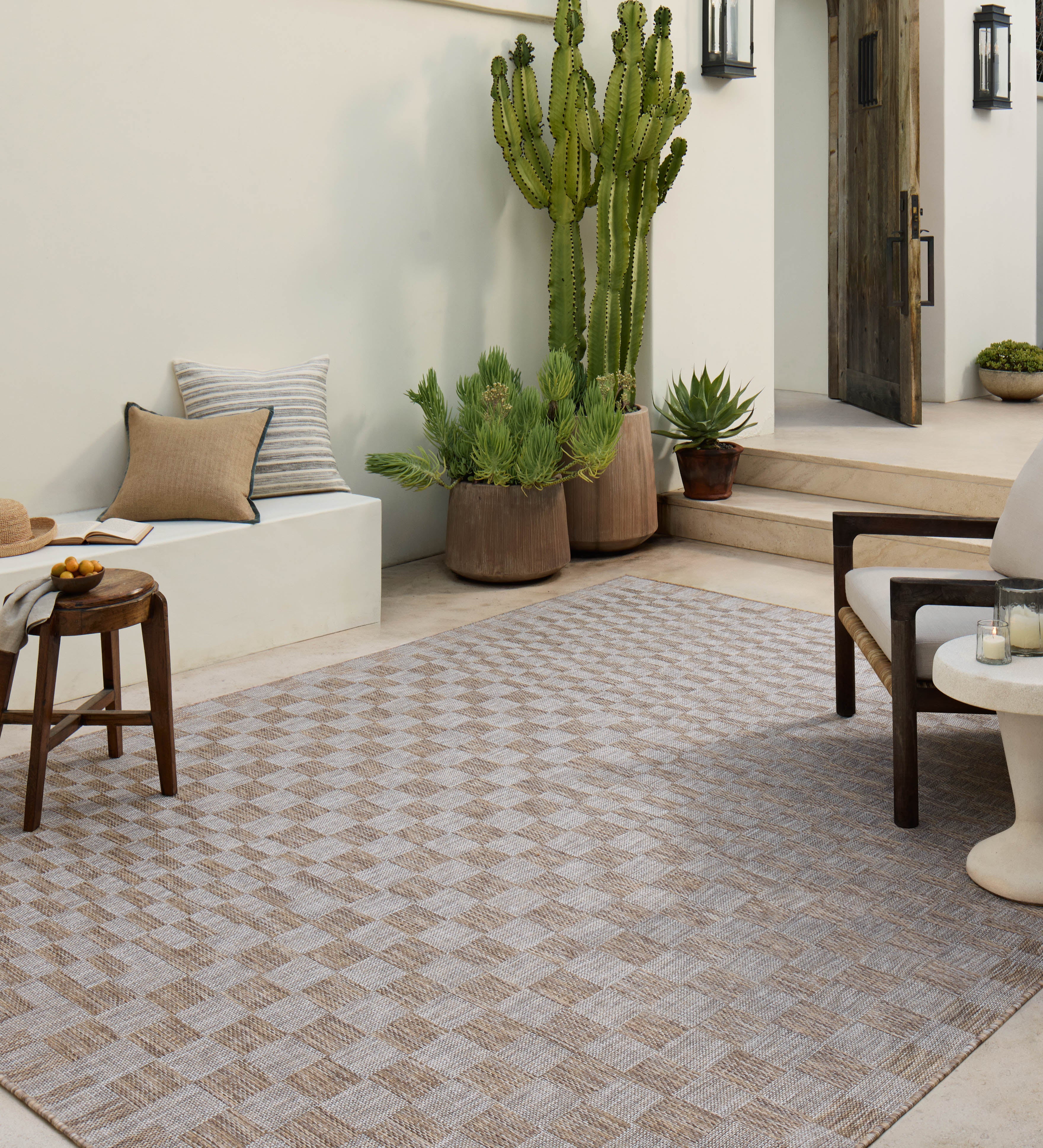 Amber Lewis x Loloi Topanga Natural / Dove Rug