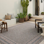 Amber Lewis x Loloi Topanga Natural / Teal Rug 5-Rugs - indoor/outdoor Loloi