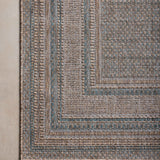Amber Lewis x Loloi Topanga Natural / Teal Rug 5-Rugs - indoor/outdoor Loloi
