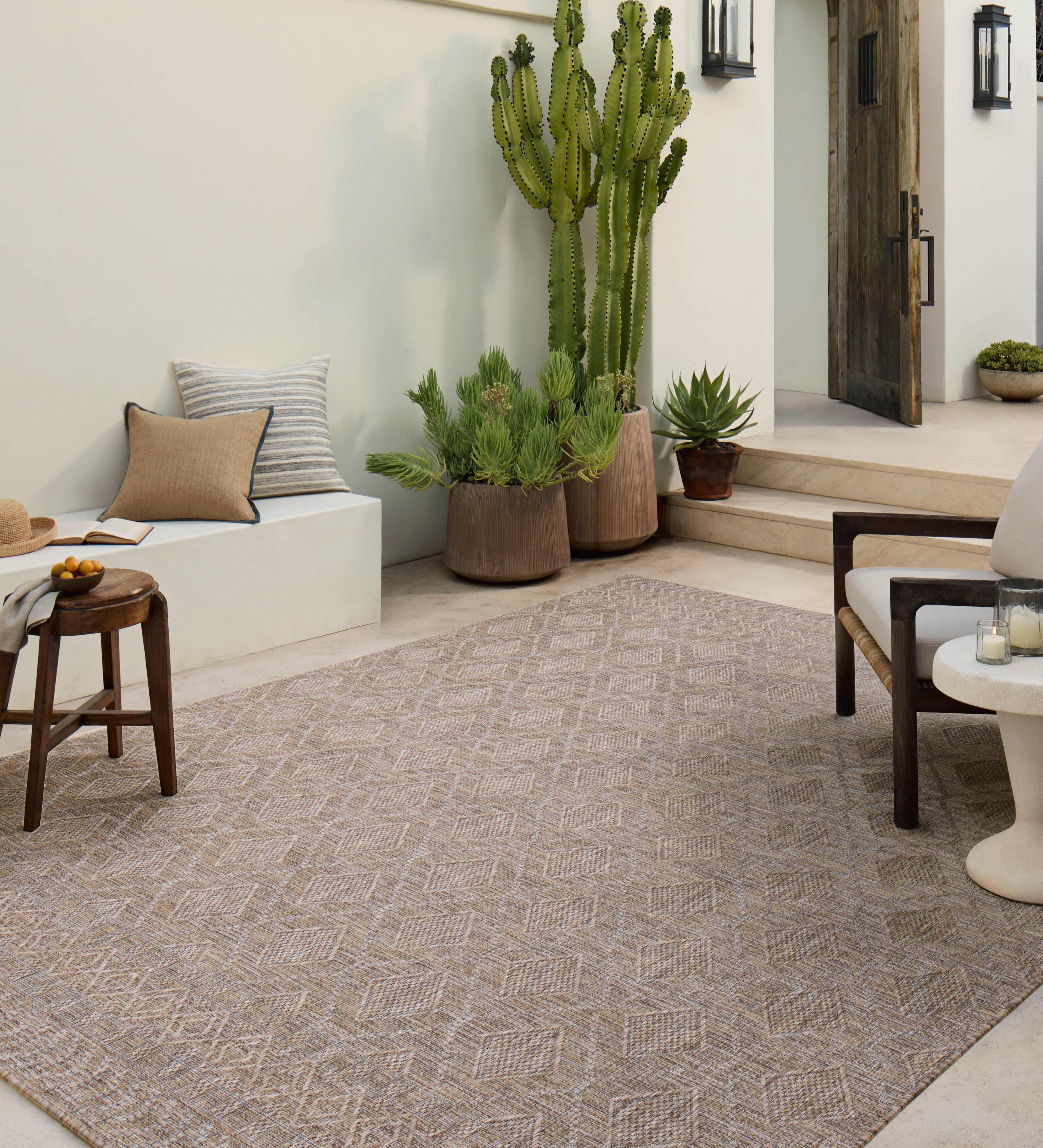 Amber Lewis x Loloi Topanga Natural / Mist Rug