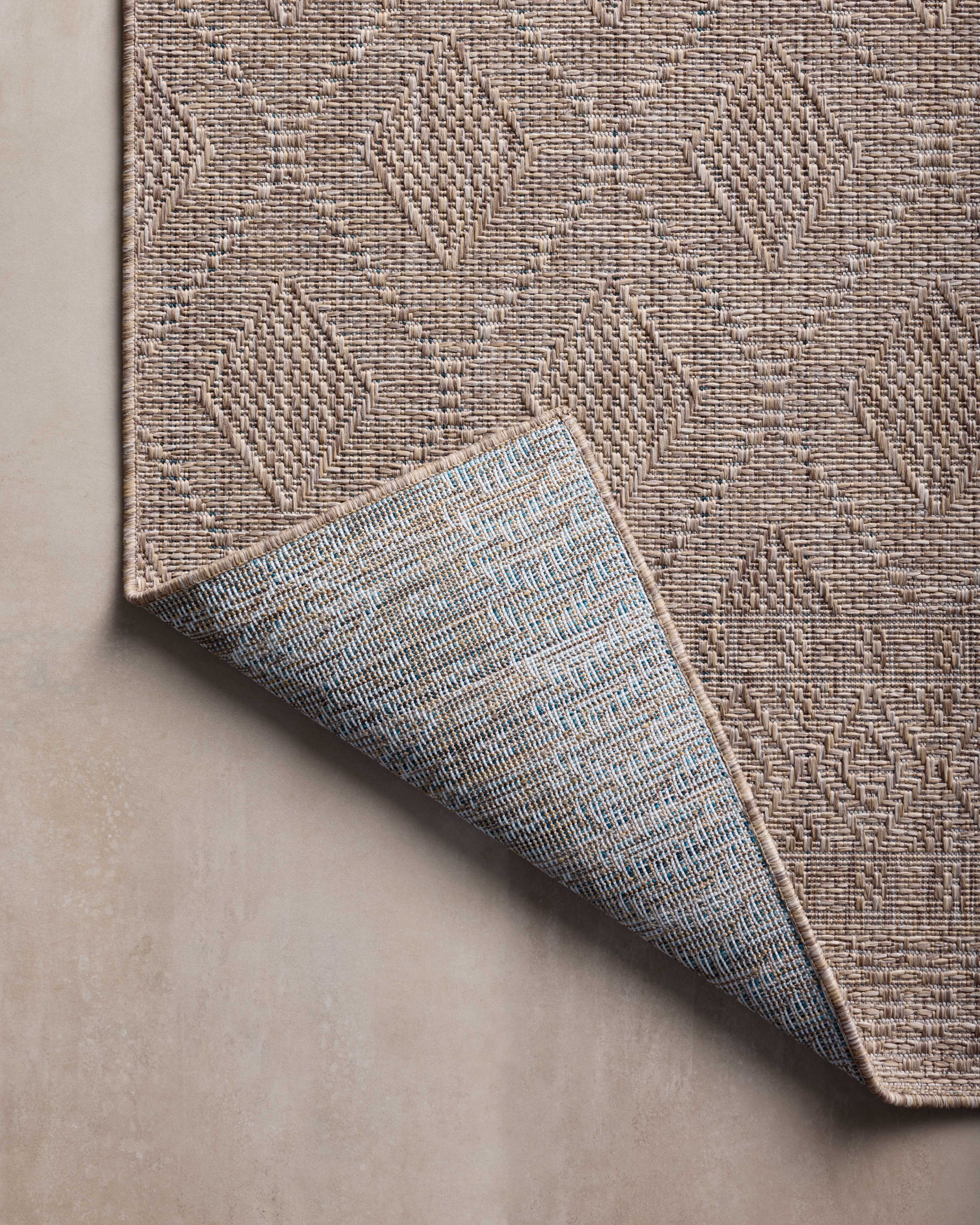 Amber Lewis x Loloi Topanga Natural / Mist Rug 5-Rugs - indoor/outdoor Loloi