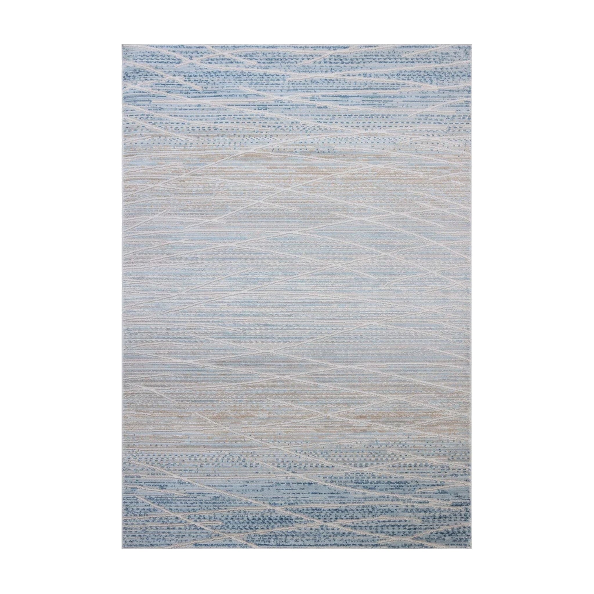 Loloi Townes Natural / Sky Rug RUGS - synthetic Loloi 18" x 18"