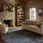 Loloi Townes Grey / Denim Rug RUGS - synthetic Loloi