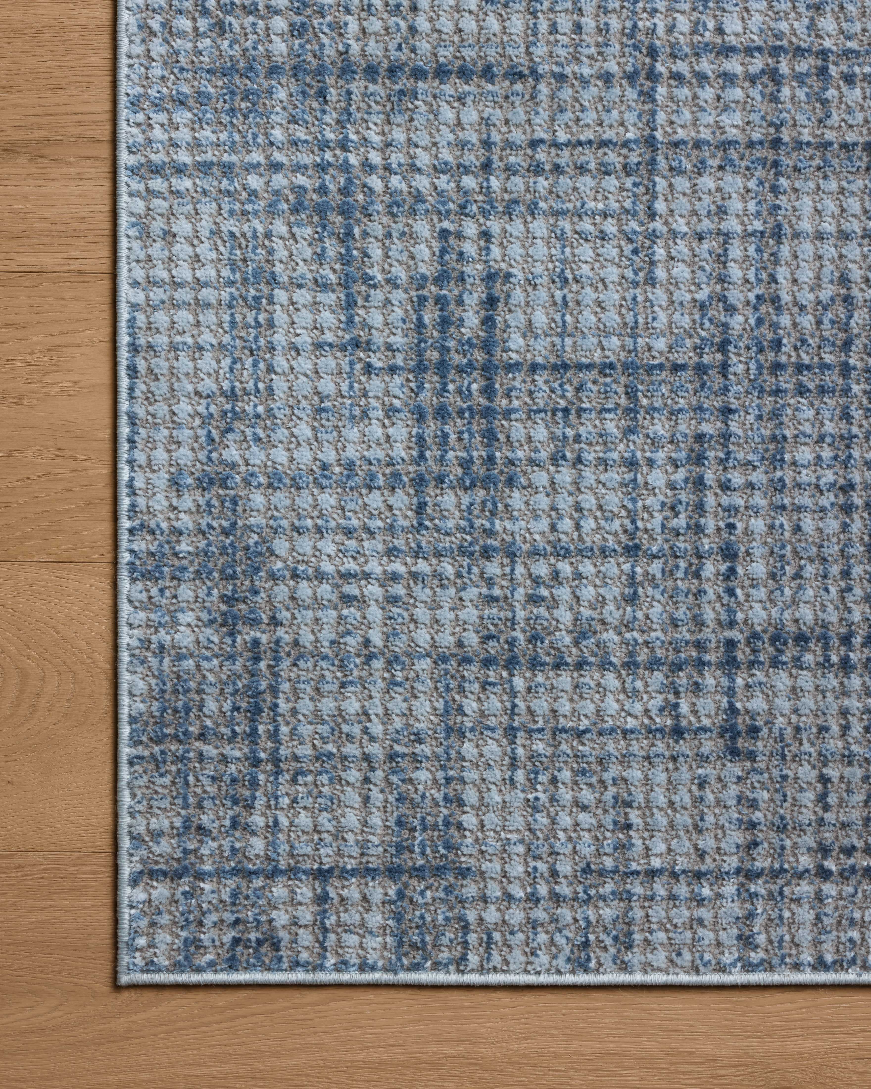 Loloi Townes Grey / Denim Rug RUGS - synthetic Loloi
