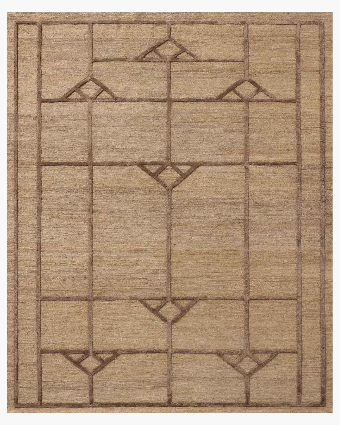 Jeremiah Brent x Loloi Tracery Natural / Mocha Rug – 1