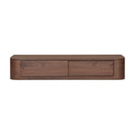 Round Off Floating Console Table FURNITURE - console table Moe's Furniture Brown