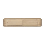 Round Off Floating Console Table FURNITURE - console table Moe's Furniture Natural