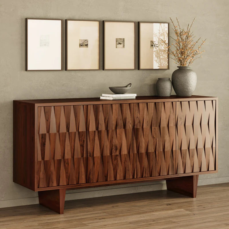 Tangence Solid Wood Sideboard FURNITURE - sideboard Union Home