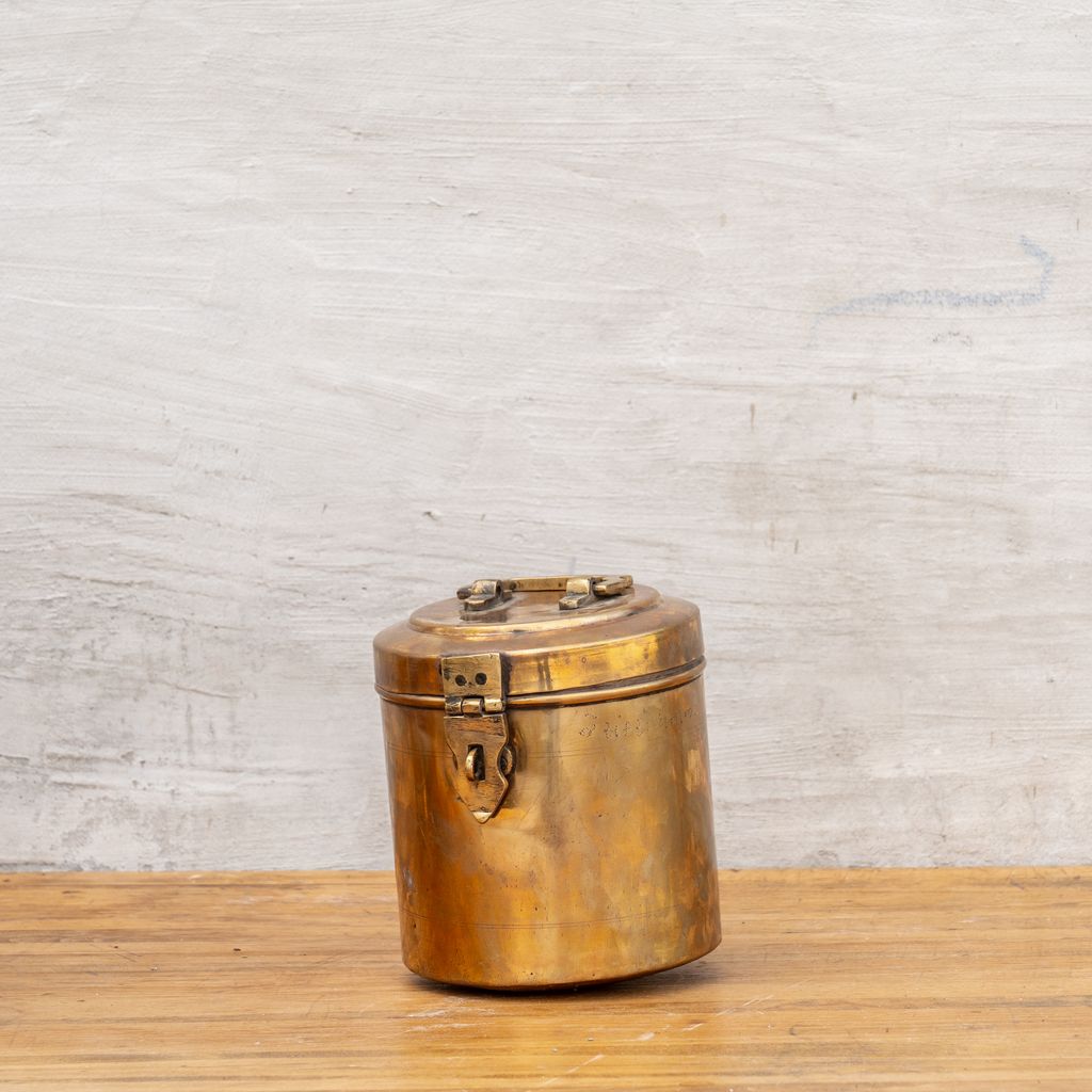 Antique Brass Canister