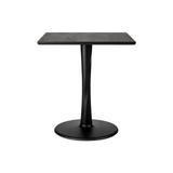 Torsion Square Dining Table - Black Oak