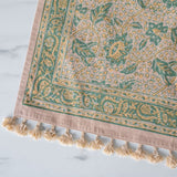 Floral Printed Tea Towels with Tassel - Rug & Weave