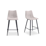 Izzy Counter Stool Set of Two FURNITURE - counter stool Moe's Furniture Beige Counter