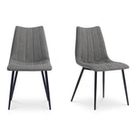 Izzy Dining Chair Set of Two Furniture - Dining Chairs Moe's Furniture Grey