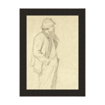 "Pondering Captain" Framed Art Print - Rug & Weave