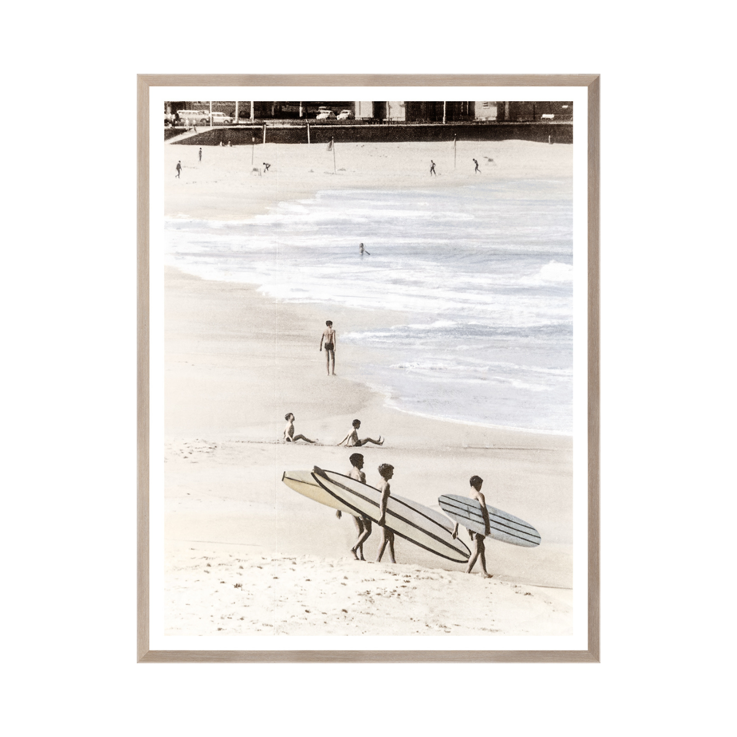 "Surfers" Framed Art Print ARTWORK - framed print Celadon Art
